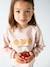 Sweat Basics motifs détails irisés fille chocolat+fraise+rose poudré 11 - vertbaudet enfant 