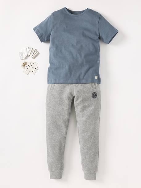 T-shirt Basics personnalisable garçon manches courtes blanc+BLEU+bordeaux+mandarine+marine+sauge+turquoise 10 - vertbaudet enfant 