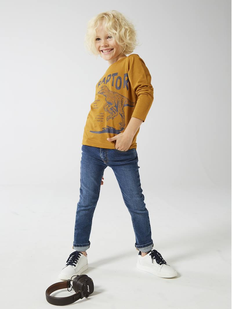 Jean Slim NAME IT Garçon - 71% Coton, 27% Polyester, 2% Élasthanne | Coupe Modern | Taille Mi-Haute