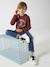 Sweat Basics motifs graphiques garçon blanc chiné+bleu nuit+bordeaux+noix de pécan+vert 19 - vertbaudet enfant 
