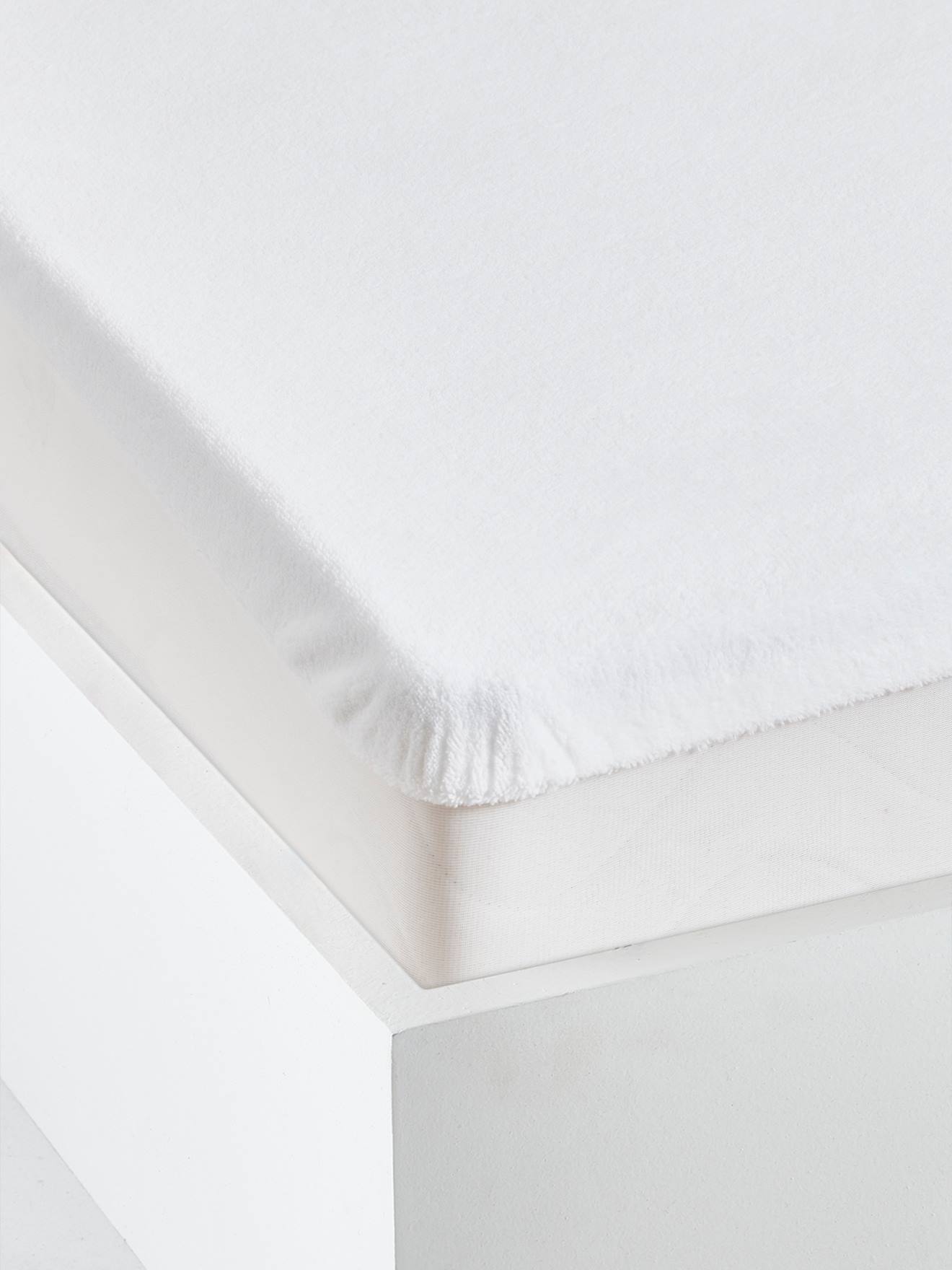 Alèse microfibre imperméable toucher doux blanc (Vertbaudet) - Image 2