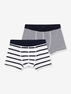 -Lot de 2 boxers rayés PETIT BATEAU