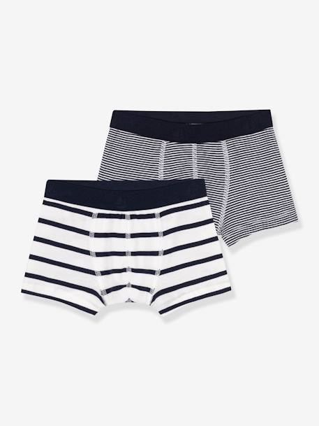 Garçon-Lot de 2 boxers rayés