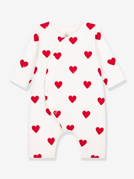 Bébé-Combinaison longue cœurs rouges bébé en côte PETIT BATEAU