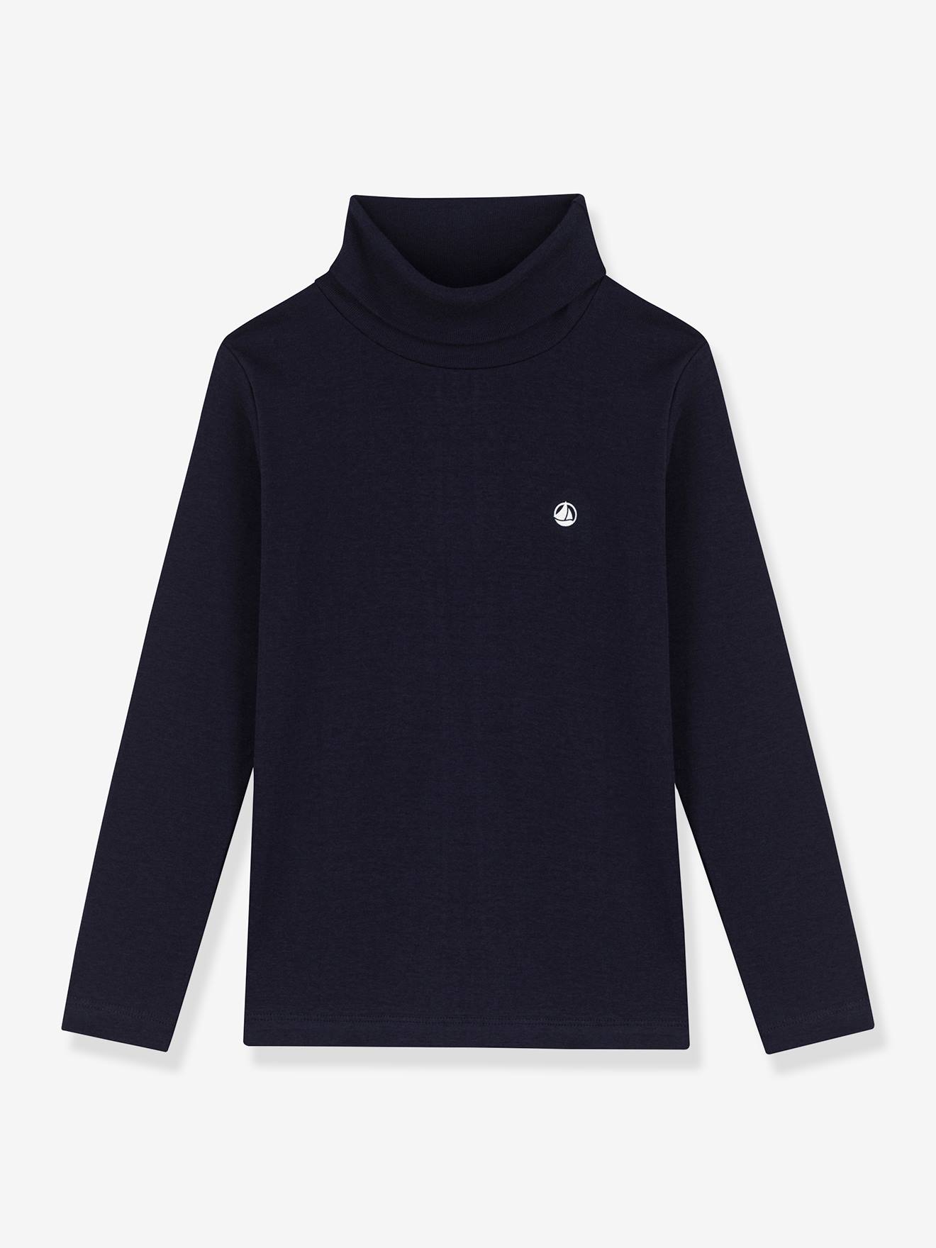Sous-pull en coton bio bleu