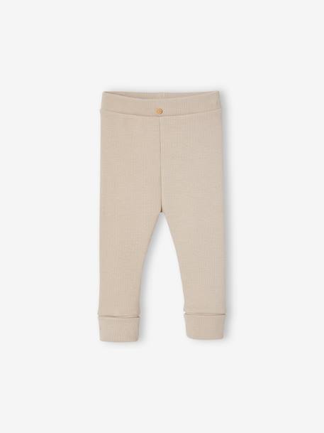 Vertbaudet - Legging bébé naissance évolutif beige