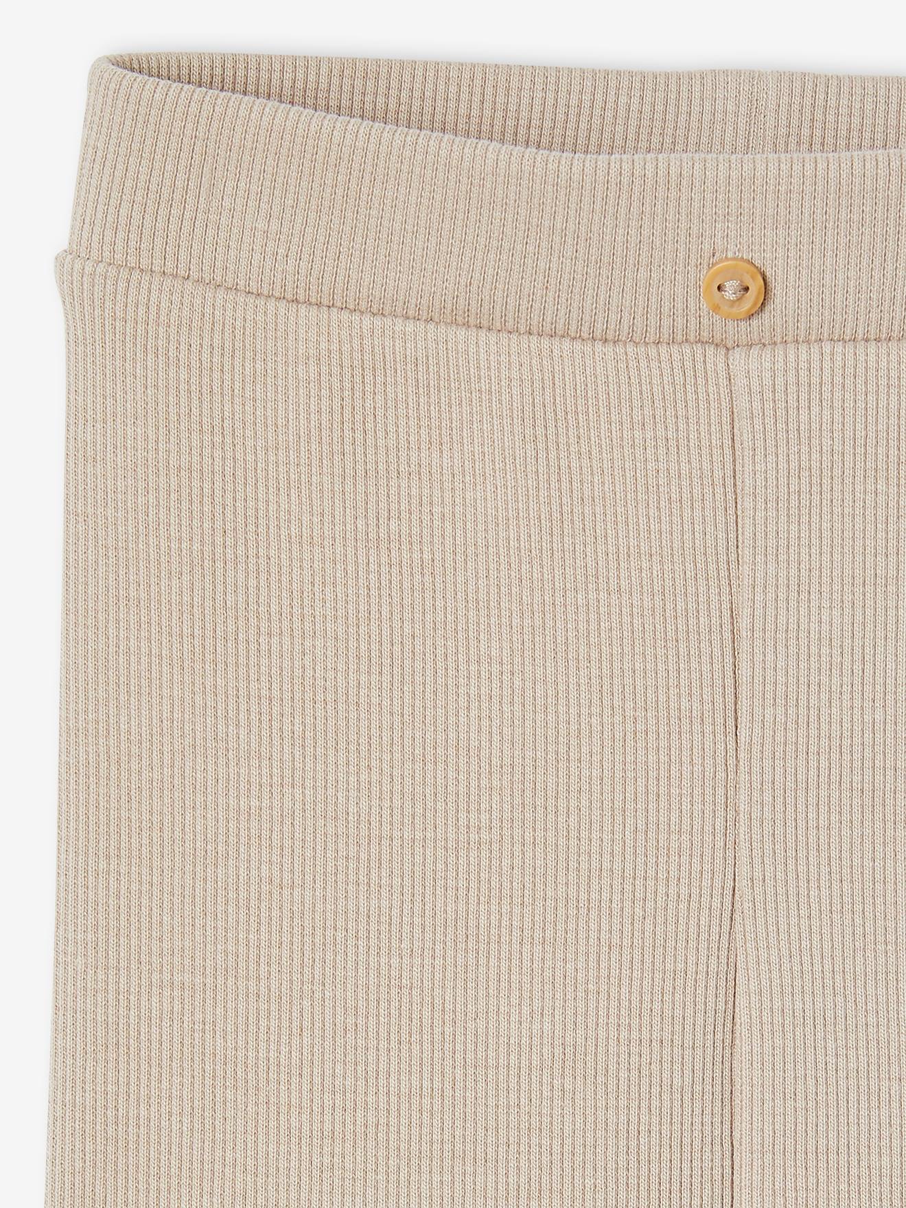 Legging bébé naissance évolutif beige (Vertbaudet) - Image 2