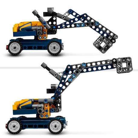LEGO® Technic 42147 Le Camion à Benne Basculante, 2-en-1, Pelleteuse Jouet, Engin de Chantier BLANC 5 - vertbaudet enfant 