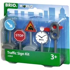 Jouet-Panneaux de Signalisation - BRIO - 33864 - Feux de signalisation manuels - 5 pièces - Intérieur - Mixte