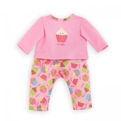 Pyjama 2 pièces à motifs cupcakes pour poupée Ma Corolle - COROLLE - Enfant - Rose - Mixte - A partir de 3 ans  - vertbaudet enfant