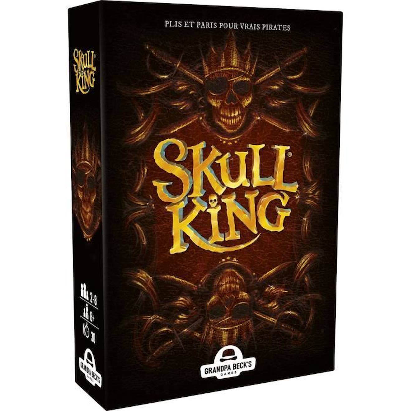 Jeu De Cartes Skull King - Blackrock - Version Française 2022 - 2 Joueurs Ou Plus - Mixte - Marron M