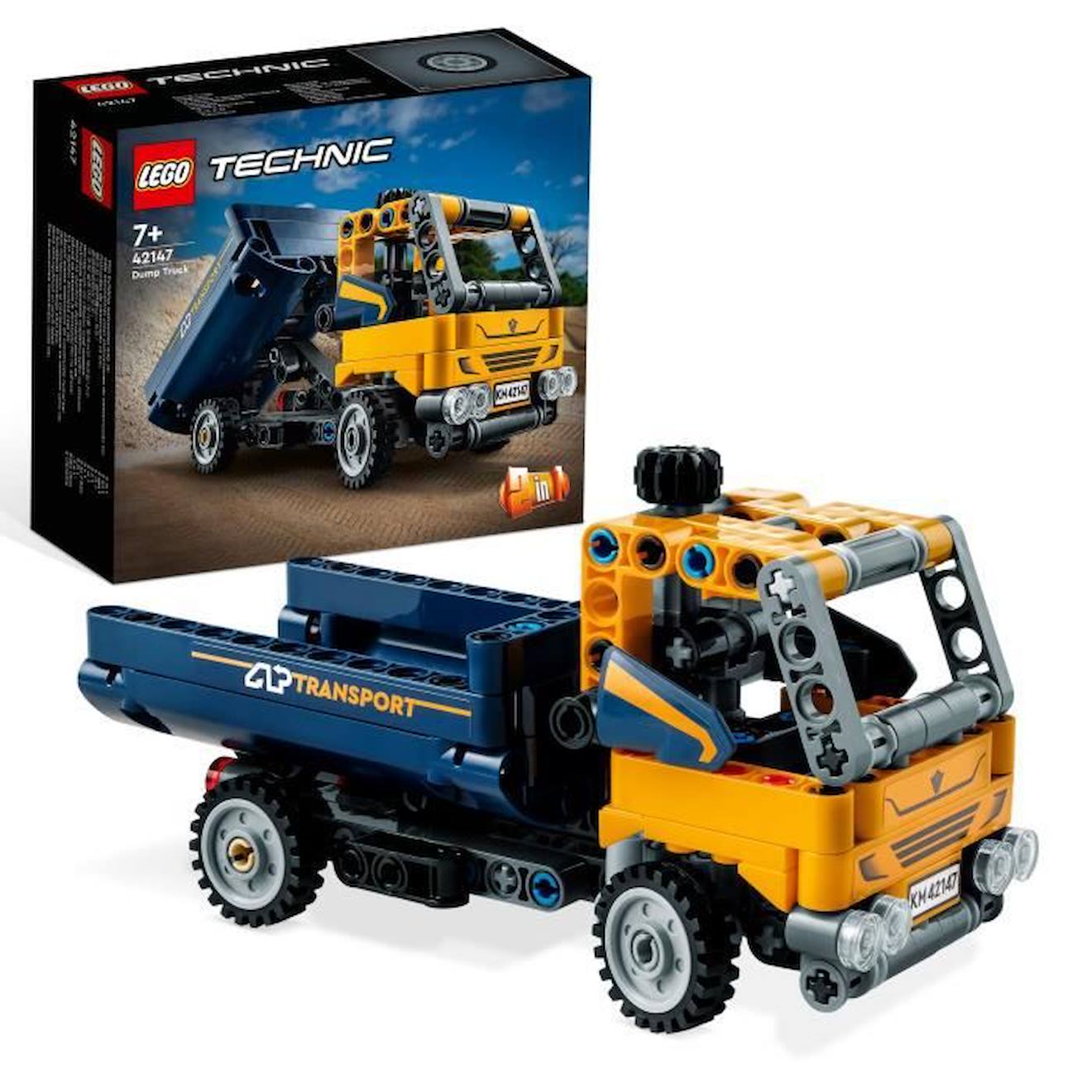 LEGO® Technic 42147 Le Camion à Benne Basculante, 2-en-1