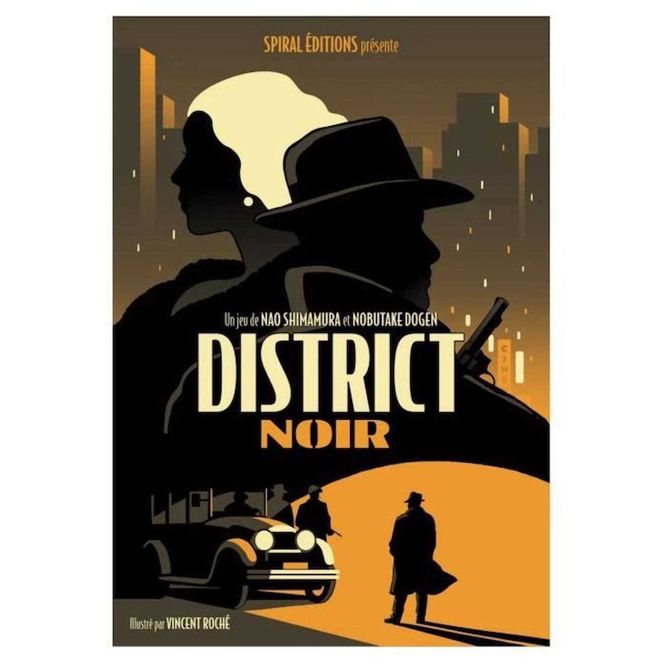 Jeu De Société District Noir - Spiral Editions - Blackrock - 2 Joueurs - 15 Min - Mixte - Aqua Noir