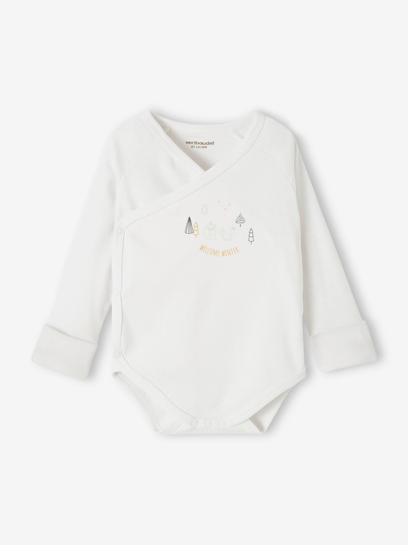 Lot de 5 bodies bébé évolutif ouverture naissance bleu grisé (Vertbaudet) - Image 2