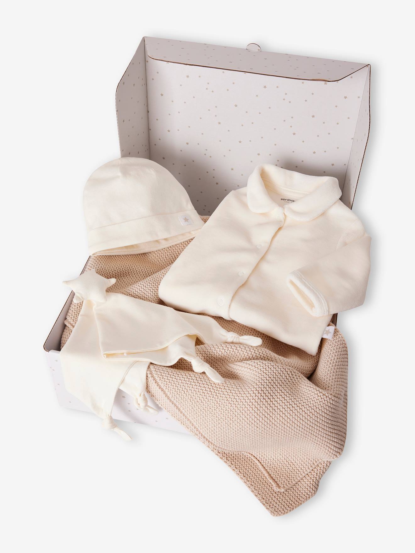 Coffret naissance 4 pièces bébé écru
