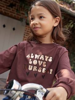 T-shirt évasé message brillant effet métallisé fille  - vertbaudet enfant