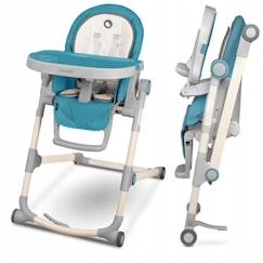 Asalvo - Chaise haute avec roues Baby Rabbit - Rose - Mobilier