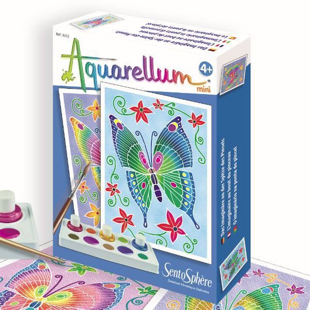 Sentosphere - Aquarellum Mini Papillons - Peinture Pour Enfants - Mixte - A Partir De 3 Ans Vert