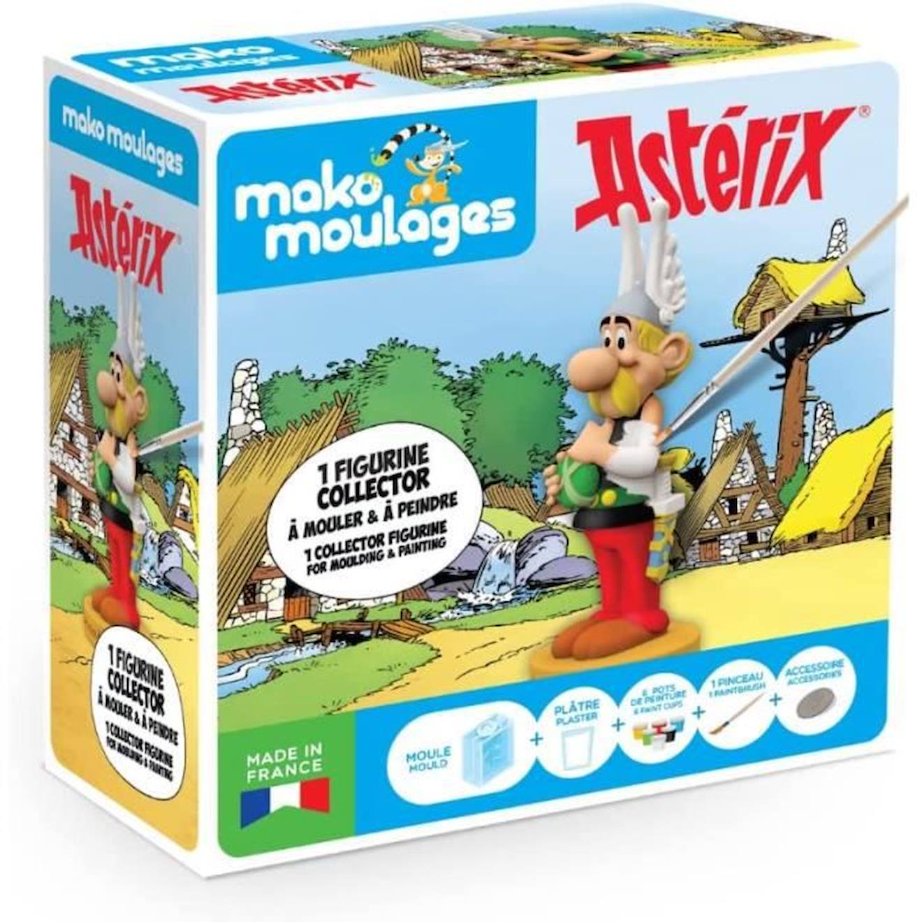 Mako Moulages - Astérix Et Obélix Coffret Collector - Kit De Loisirs Créatifs Plâtre Et Peinture - M