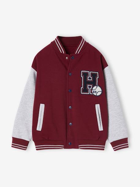 Garçon-Pull, gilet, sweat-Sweat-Sweat style teddy en molleton garçon badge en bouclettes.