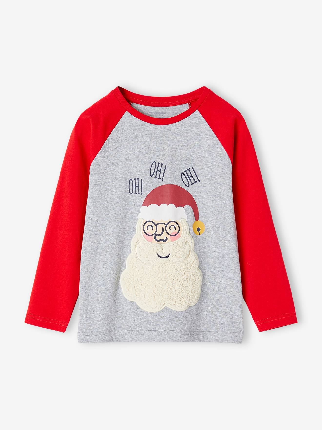 Tee-shirt Père Noël garçon rouge