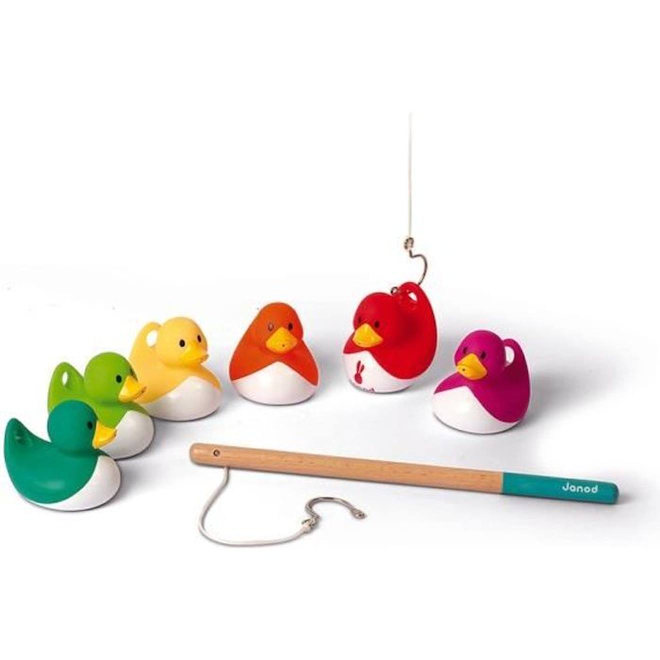 Jeu De Pêche Aux Canards Ducky - Janod - Pour Enfant Dès 2 Ans - Multicolore Et Amusant Vert