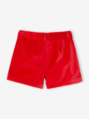 Short En Velours Détail C½urs Brillants Brodés - La Redoute