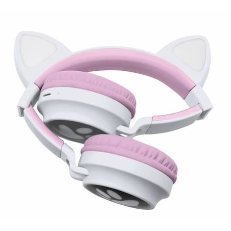 Casque audio 2-en-1 avec oreilles de chat LEXIBOOK - Bluetooth 5.0 - Rose - Pour enfants à partir de 4 ans ROSE 2 - vertbaudet enfant 