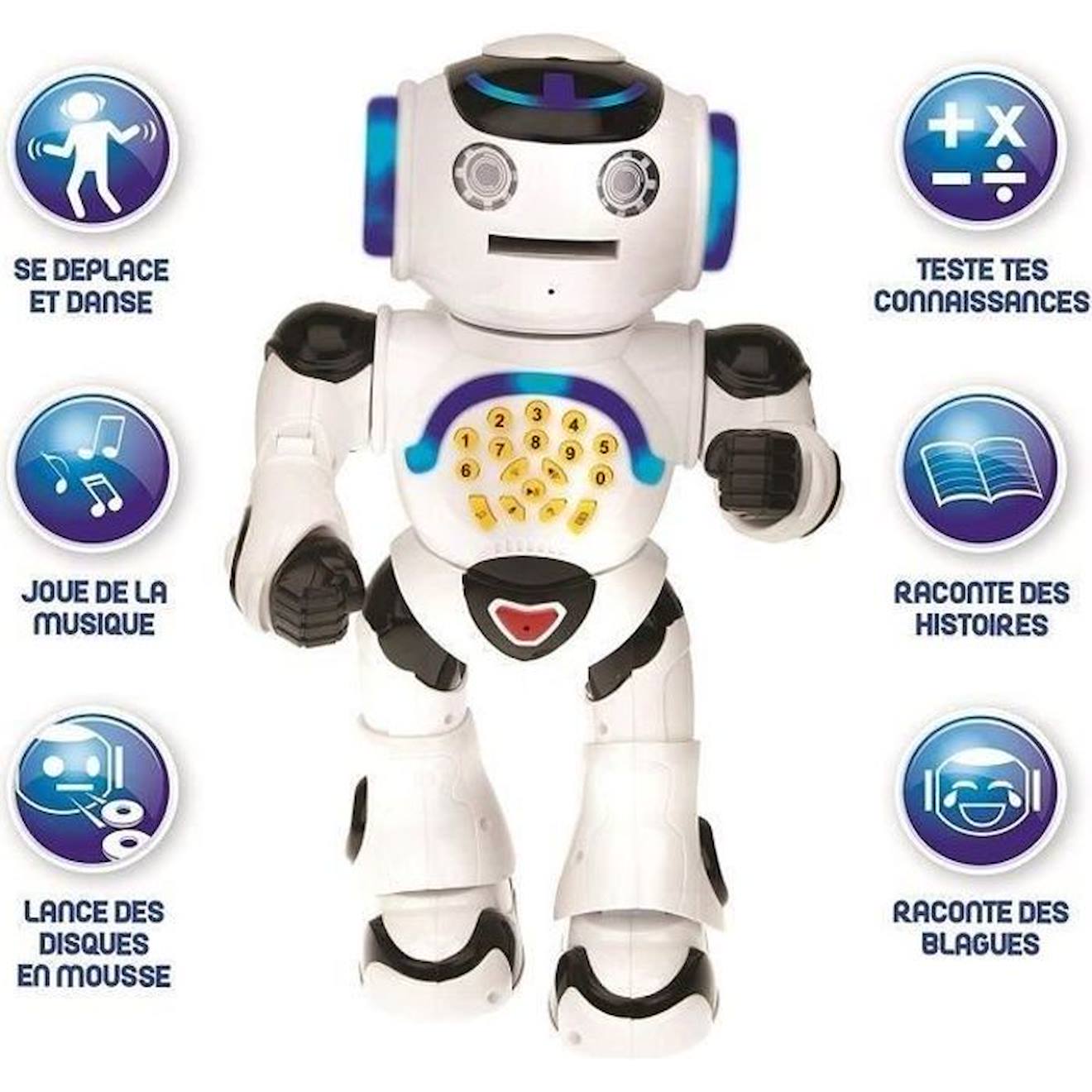 Powerman® - Mon Premier Robot Ludo-éducatif (français), Sons Et Lumières - Lexibook Blanc