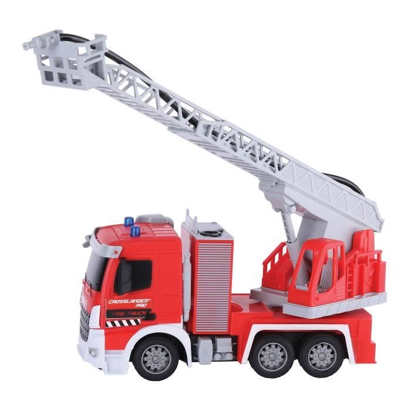 Camion de pompiers télécommandé LEXIBOOK CROSSLANDER® PRO avec effets  sonores et lumineux rouge - Lexibook
