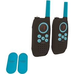 Jouet-Talkies-walkies LEXIBOOK noirs - Portée 5 km - Fonction communication d'un à un et un à plusieurs