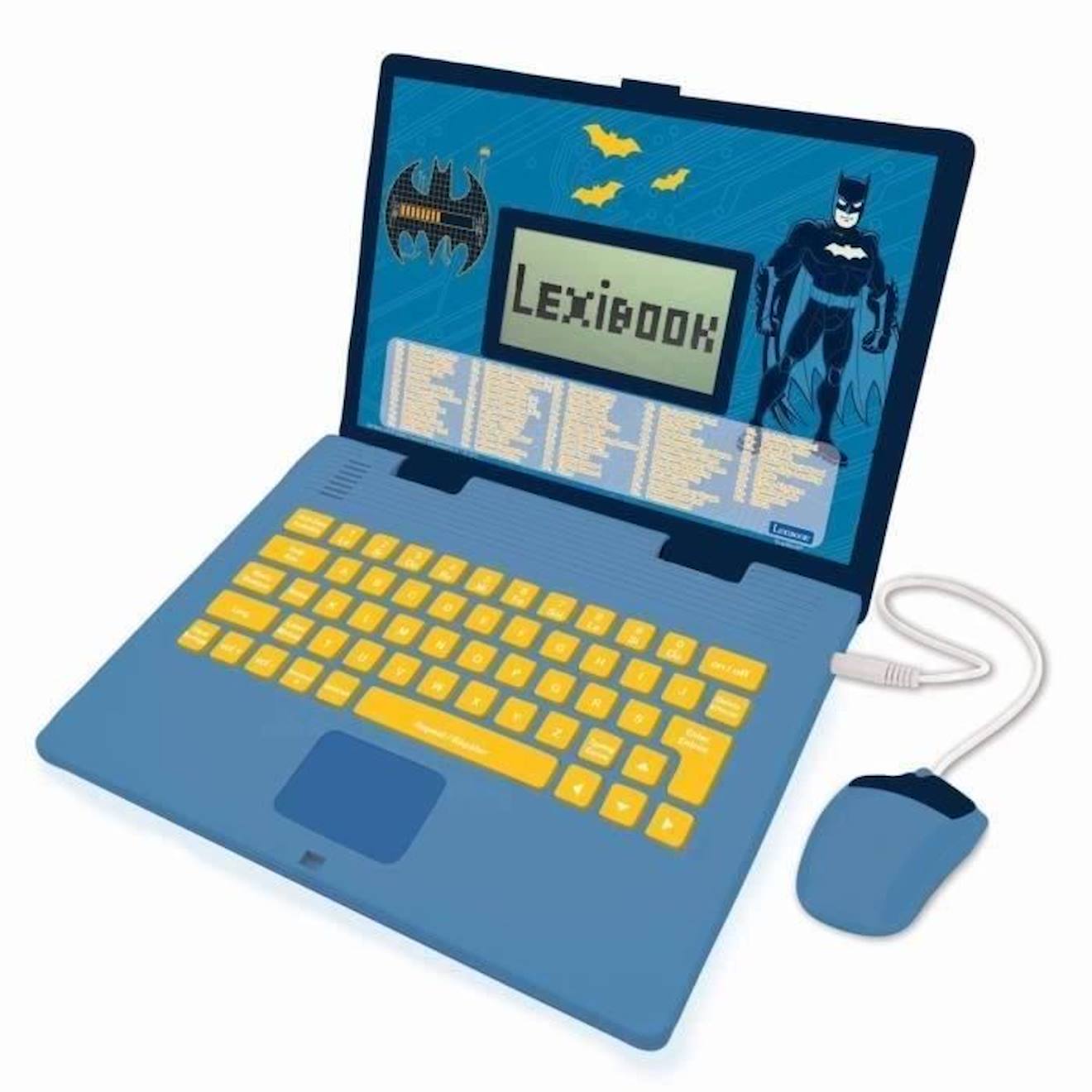 Ordinateur Portable Éducatif Batman - Lexibook - 124 Activités - Français/anglais Bleu