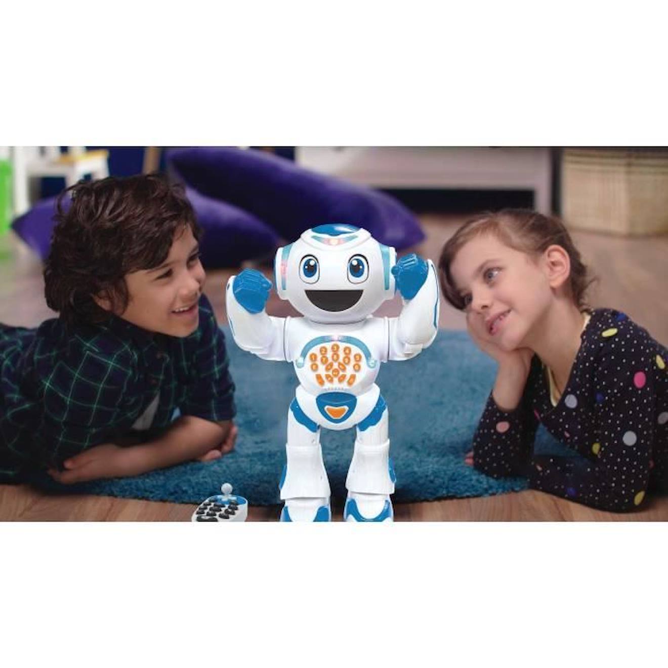 LEXIBOOK Powerman Star-Robot Télécommande de Marche et de Parole  programmable pour Les Enfants de Plus de 4 Ans