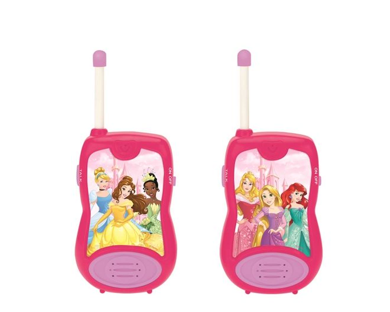 Talkie-walkies Disney Princesses - Lexibook - Portée 100m - Antenne Flexible - Clip Ceinture Amovibl