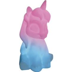 Linge de maison et décoration-Licorne Veilleuse en 3D env 20 cm avec diffusion lumière en couleurs