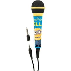 Jouet-Microphone Dynamique Unidirectionnel Haute Sensibilité - LEXIBOOK - Les Minions - Câble 2,5m