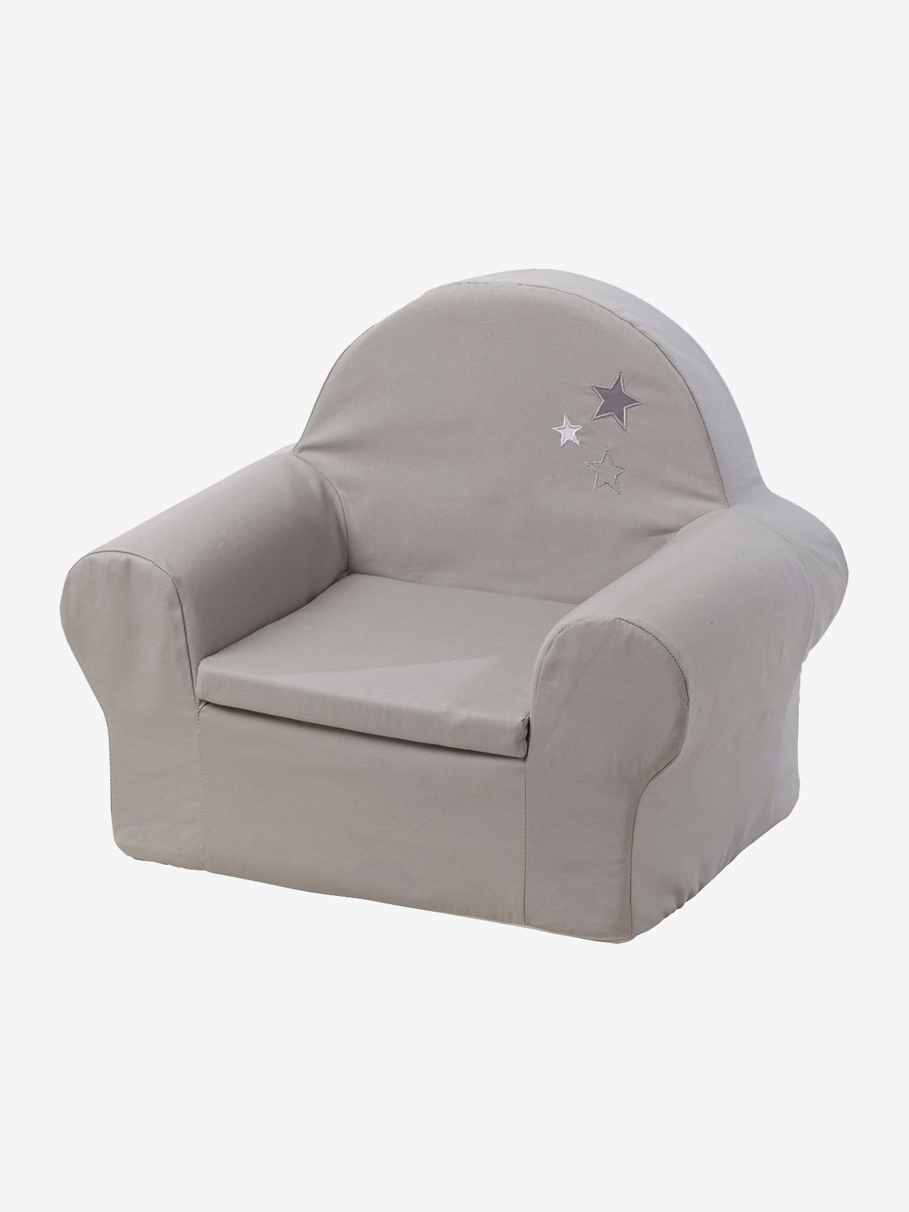 Fauteuil En Mousse Lutin Gris Clair Vertbaudet