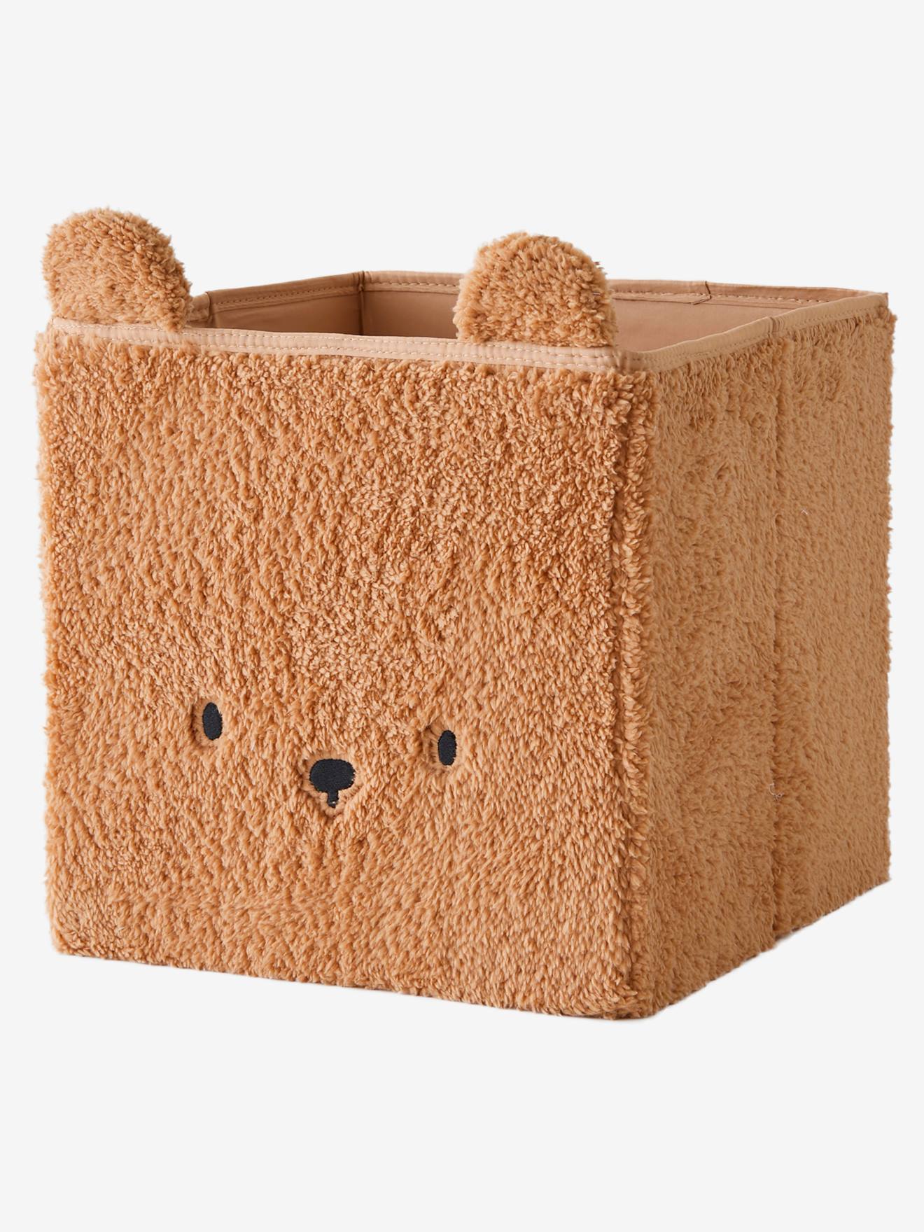 Bac de rangement en sherpa Ourson camel