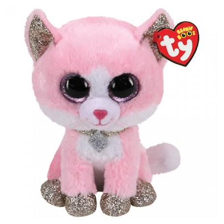 Garçon-Porte clef chat TY Beanie Boos Fiona en peluche rouge