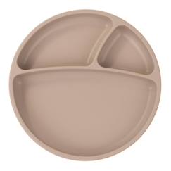 Puériculture-Repas-Assiette bébé à ventouse en silicone - SEVIRA KIDS - Nude - Rose - Bébé - Mixte