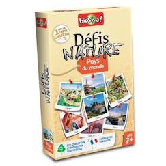 Jouet-Jeu de cartes - BIOVIVA - Défis Nature Pays du monde - 7 ans - Beige - 30 min