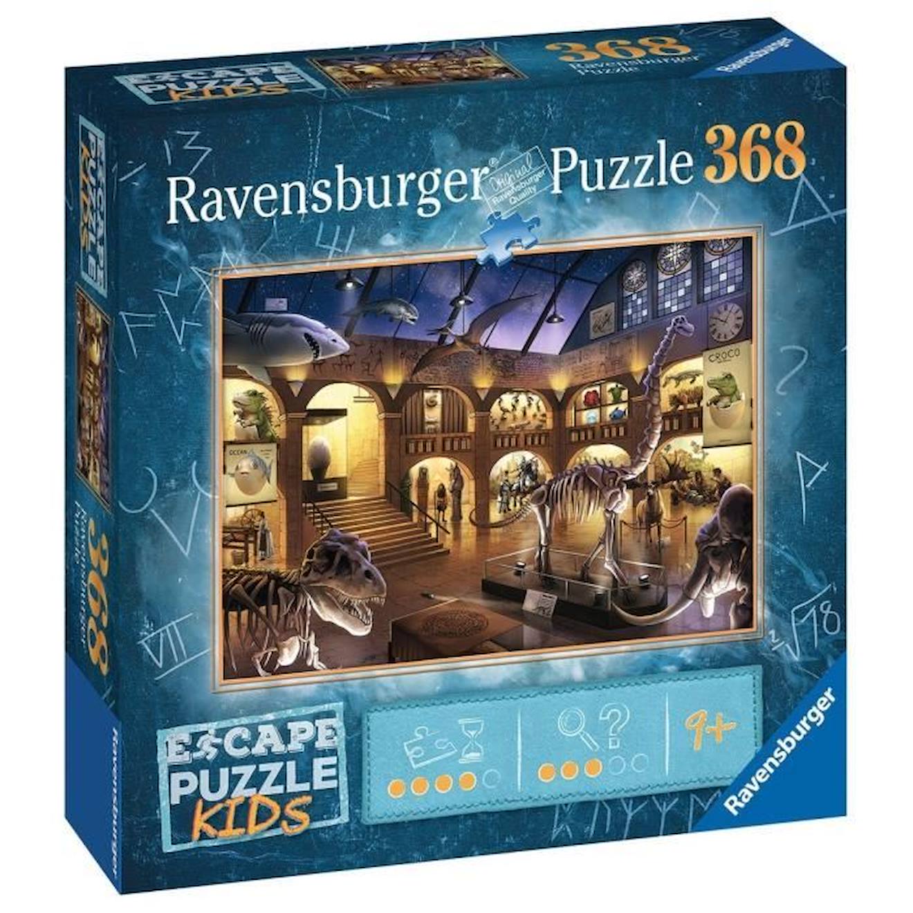 Escape Puzzle Kids - Une Nuit Au Musée - Ravensburger - Puzzle Escape Game 368 Pièces - Dès 9 Ans Ve
