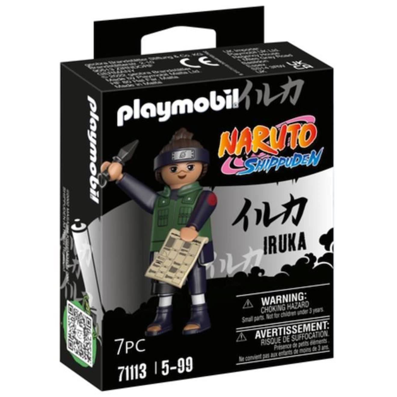 Playmobil - 71113 - Iruka - Naruto Shippuden - 8 Pièces - Professeur À L'académie De Ninja Vert