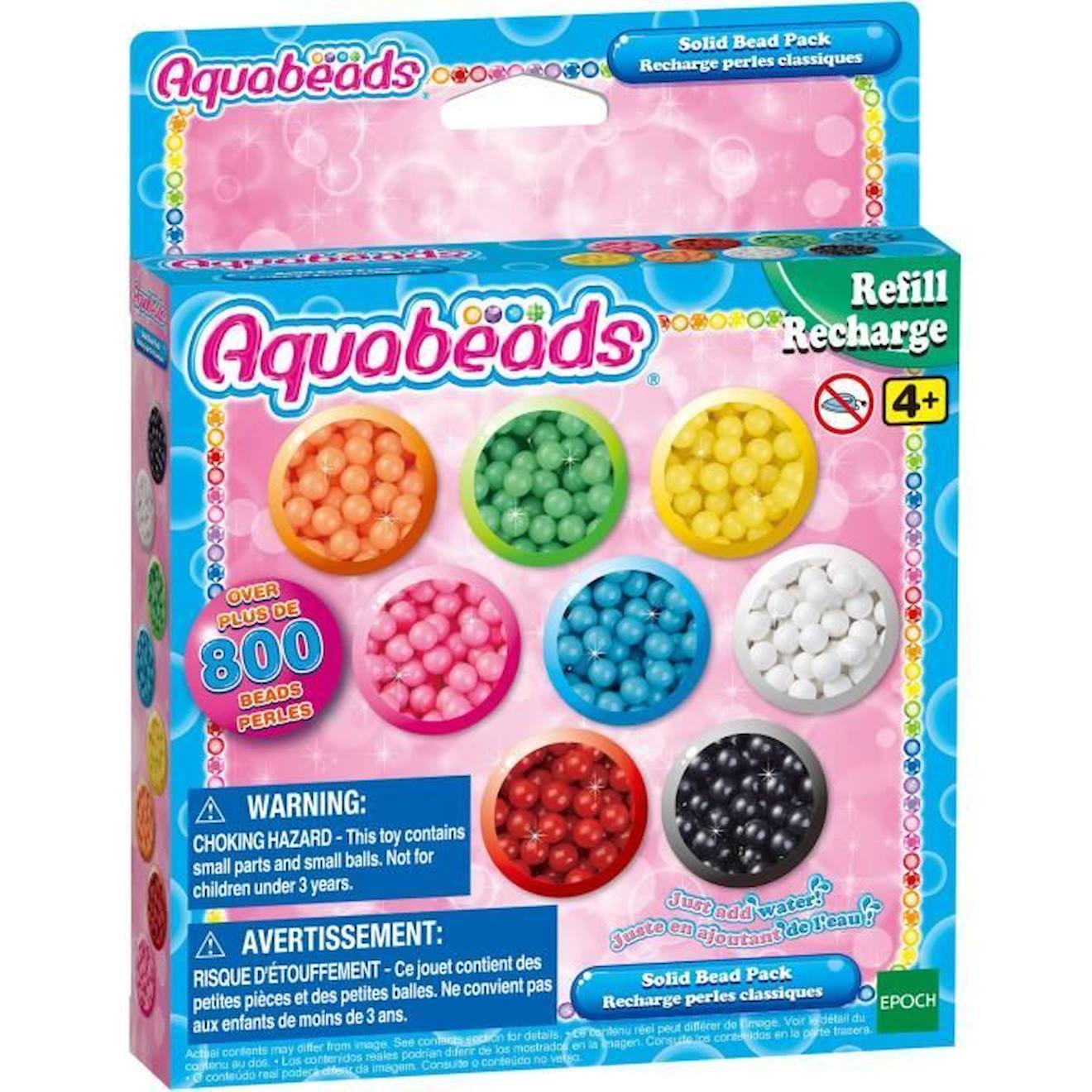 Aquabeads Aquabeads : Recharge de 600 perles jaunes pas cher 