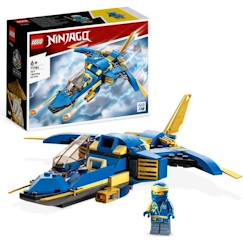 -LEGO® NINJAGO 71784 Le Jet Supersonique de Jay – Évolution, Jouet Avion, Ninja Évolutif