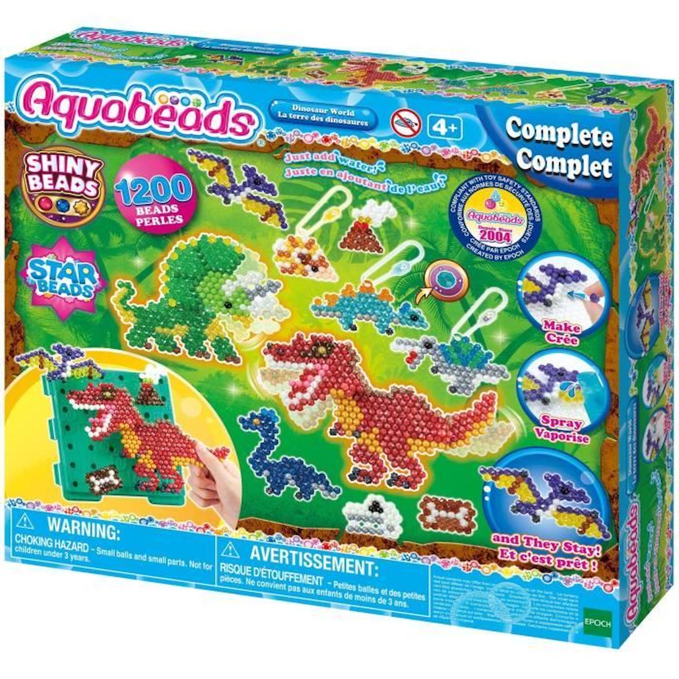 Aquabeads - La Terre Des Dinosaures - Perles Créatives Pour Enfants Vert