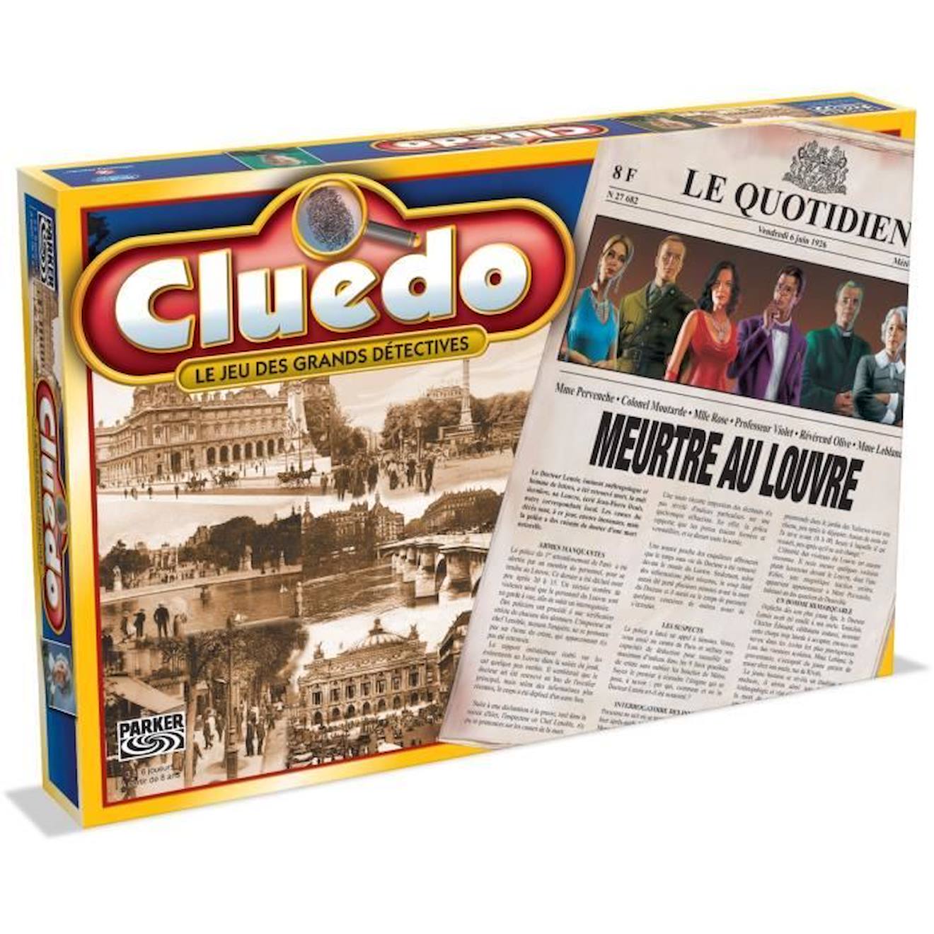 Cluedo Meurtre Au Louvre - Jeu De Société - Hasbro Bleu