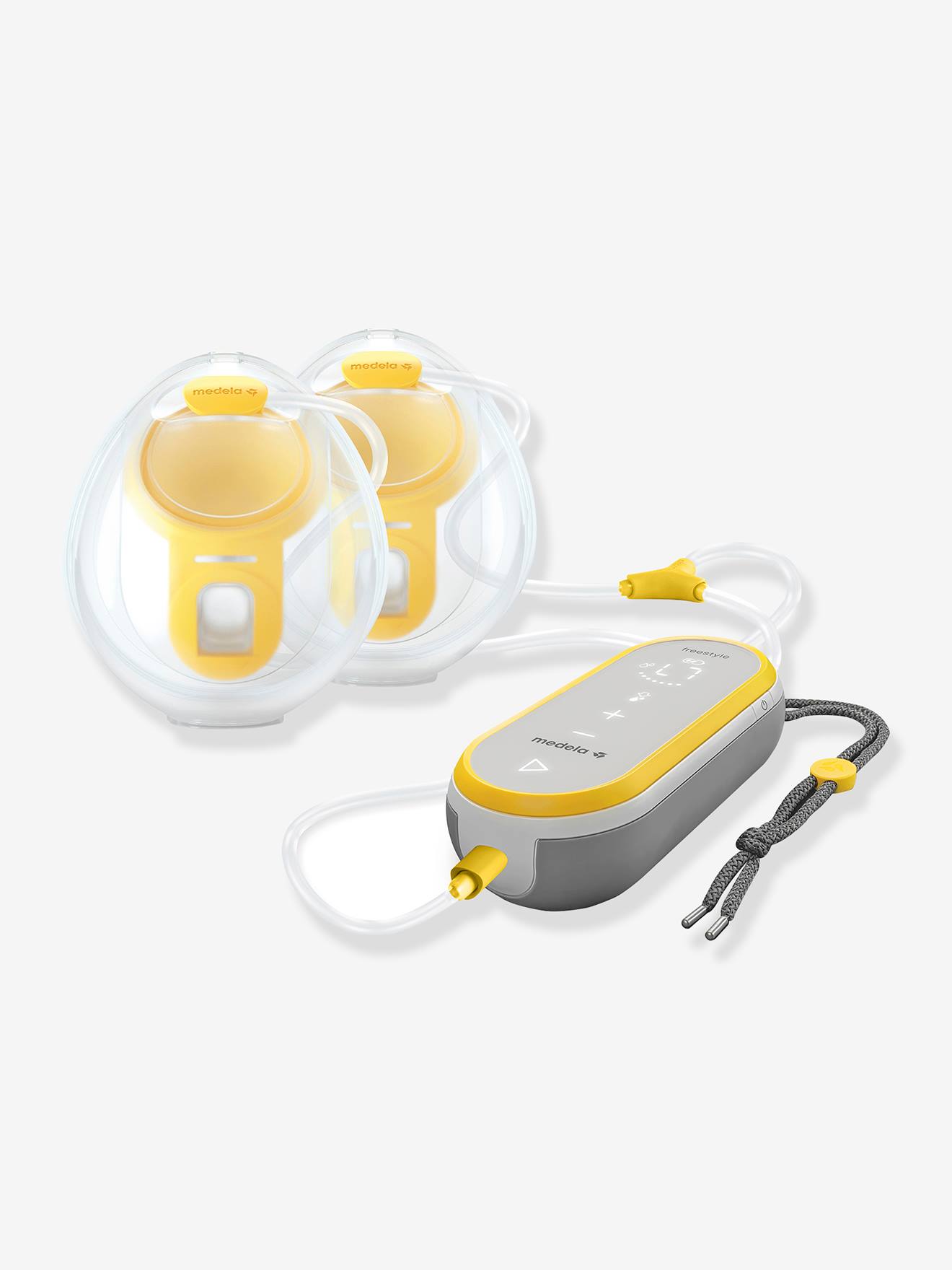 Tire-lait électrique double Freestyle Hands Free 21mm / 24mm transparent (Medela) - Image 1
