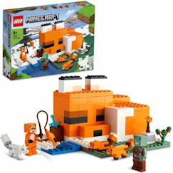 LEGO® 21178 Minecraft Le Refuge du Renard, Jouet de Construction Maison, Enfants dès 8 ans, Set avec Figurines Zombie, Animaux  - vertbaudet enfant