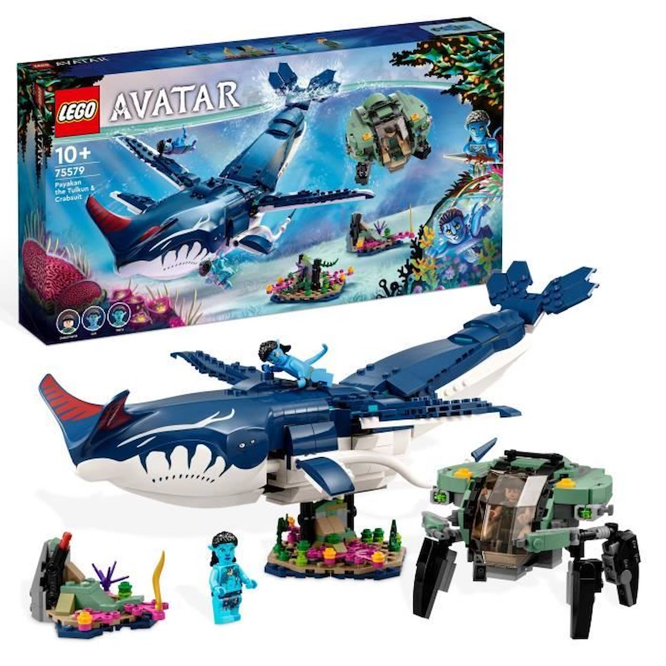 Lego® Avatar 75579 Payakan Le Tulkun Et Crabsuit, Jouet Avec Figurine Animal, La Voie De L'eau Blanc